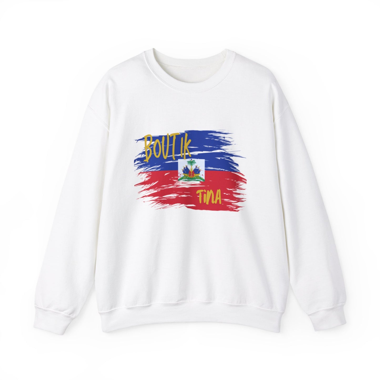 Haitian Pride Crewneck Sweatshirt - Boulik Tina Design