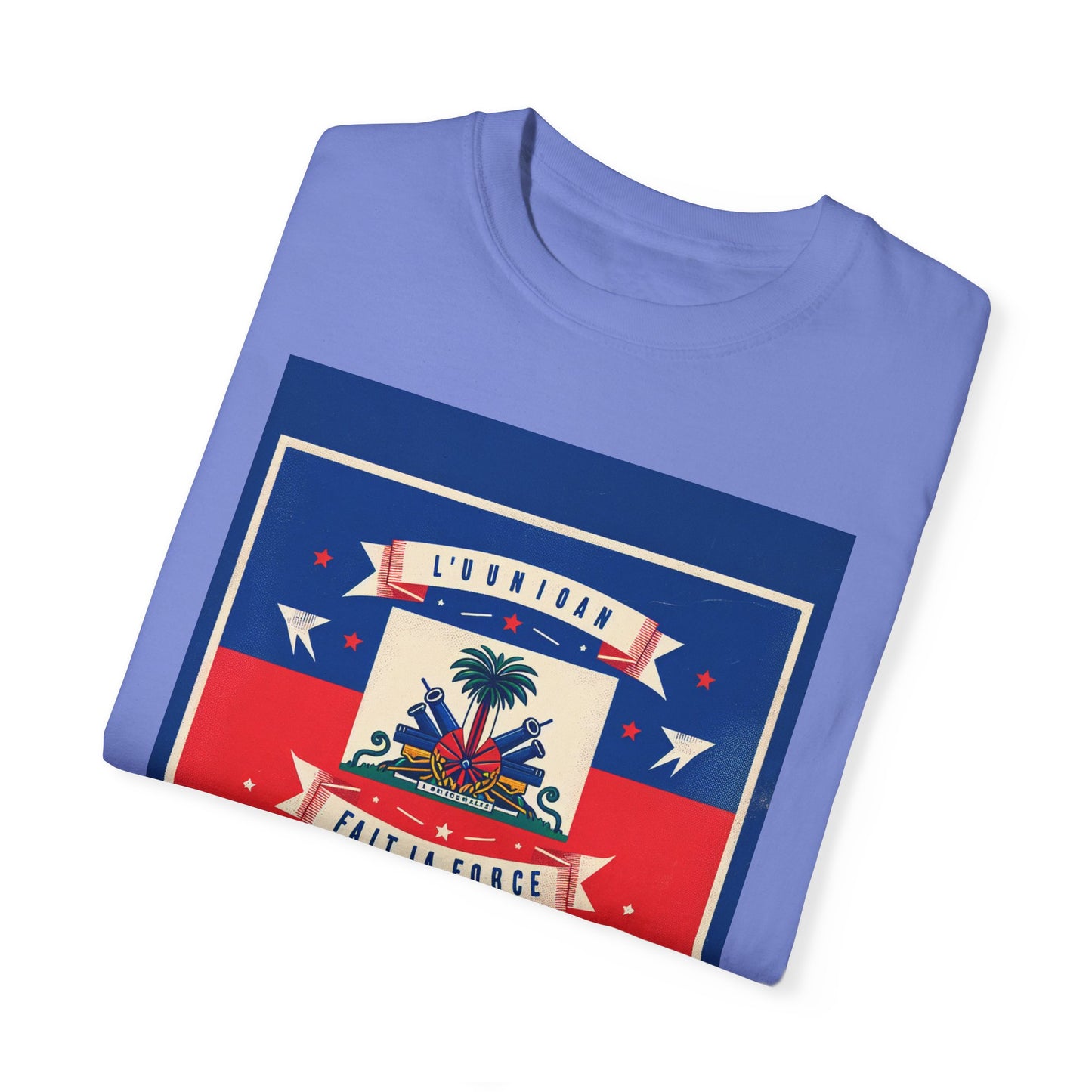 Haitian Pride Unisex Garment-Dyed T-Shirt - Celebrate Your Heritage