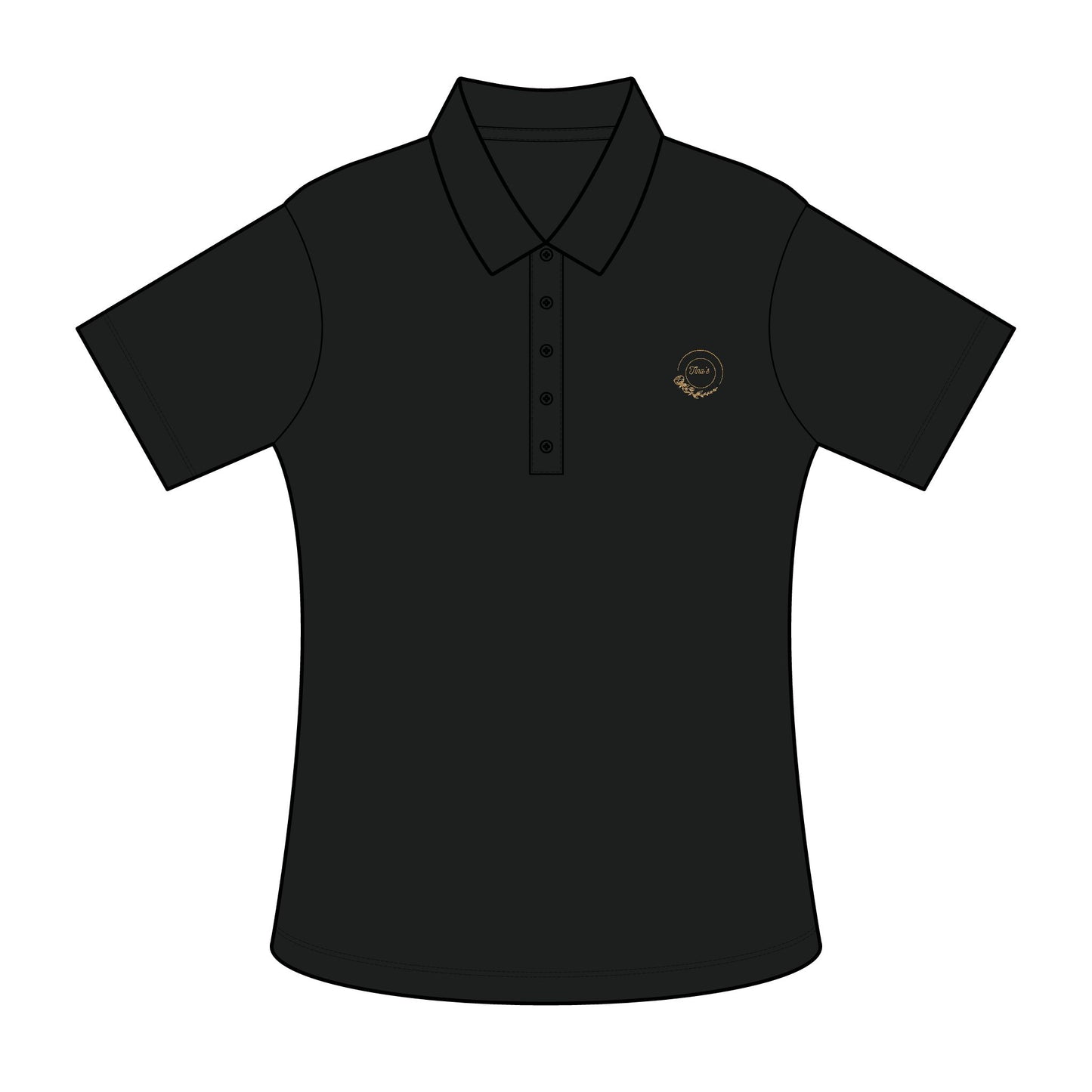 Elegant Ladies Pique Blend Polo Shirt with Stylish Logo