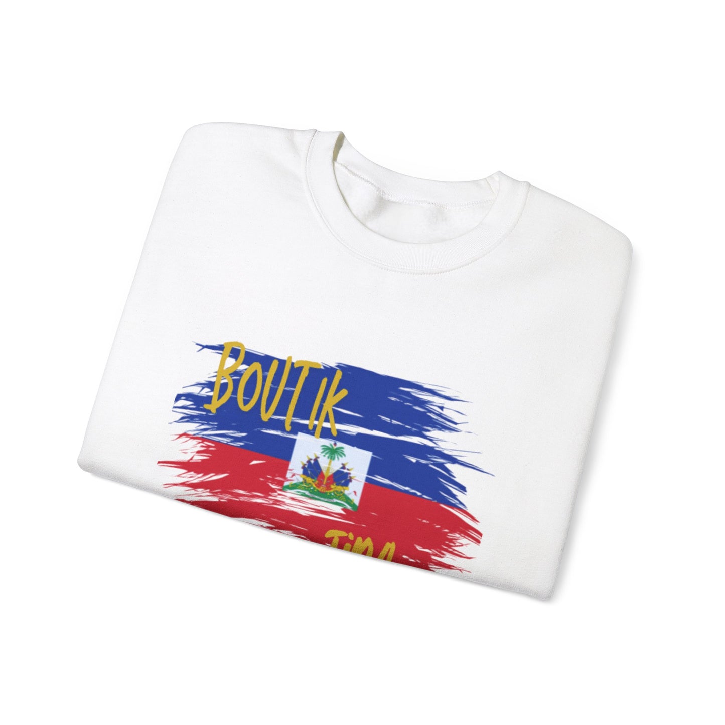 Haitian Pride Crewneck Sweatshirt - Boulik Tina Design