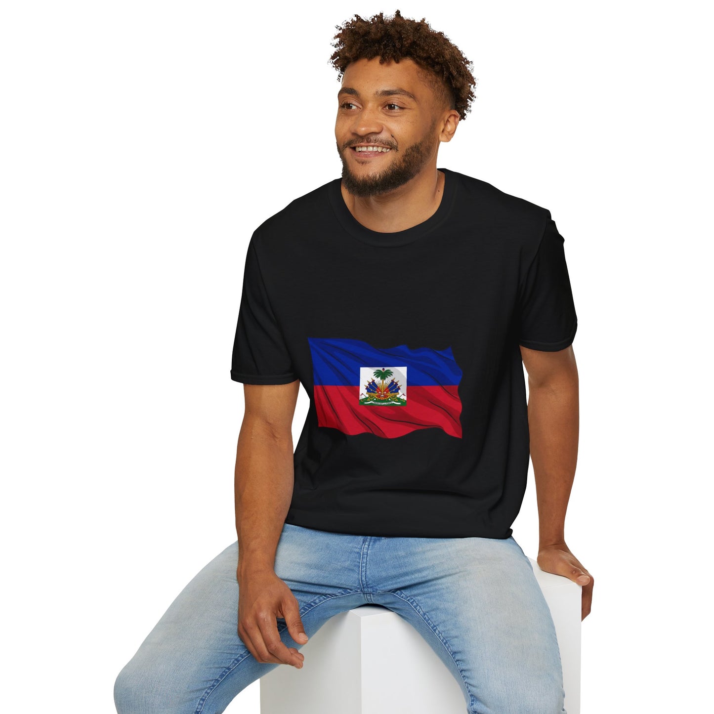Haiti Flag T-Shirt — "En avant les Grenadiers" Patriotic Tee