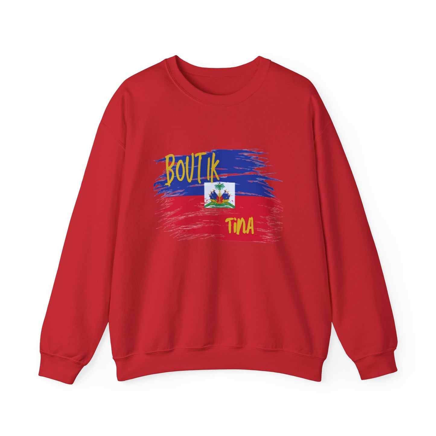 Haitian Pride Crewneck Sweatshirt - Boulik Tina Design