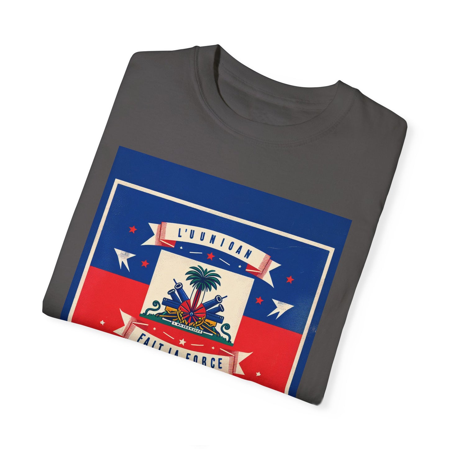 Haitian Pride Unisex Garment-Dyed T-Shirt - Celebrate Your Heritage
