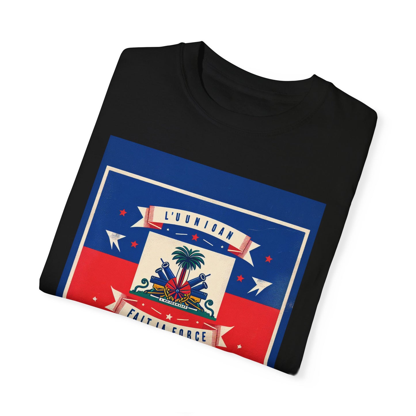 Haitian Pride Unisex Garment-Dyed T-Shirt - Celebrate Your Heritage