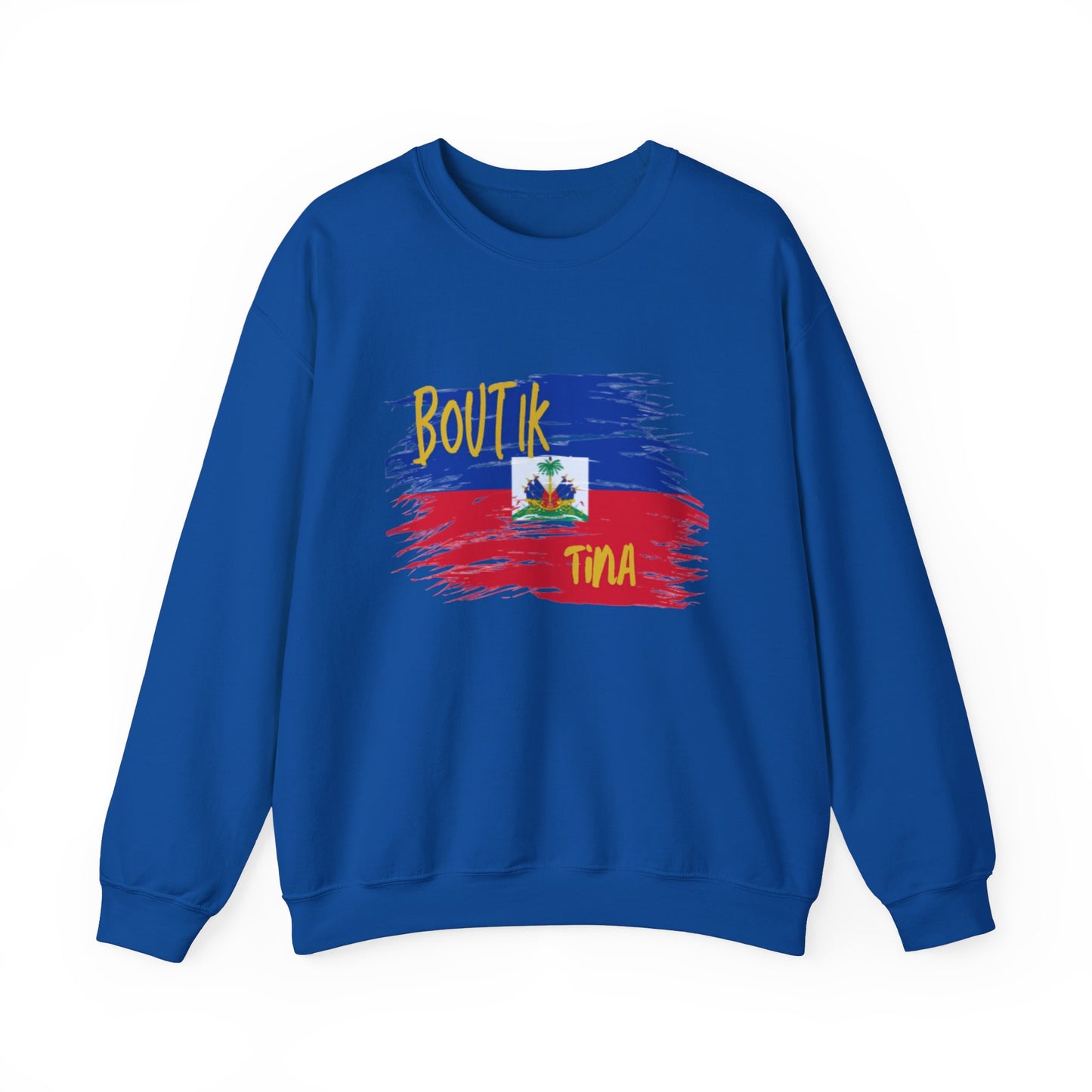 Haitian Pride Crewneck Sweatshirt - Boulik Tina Design