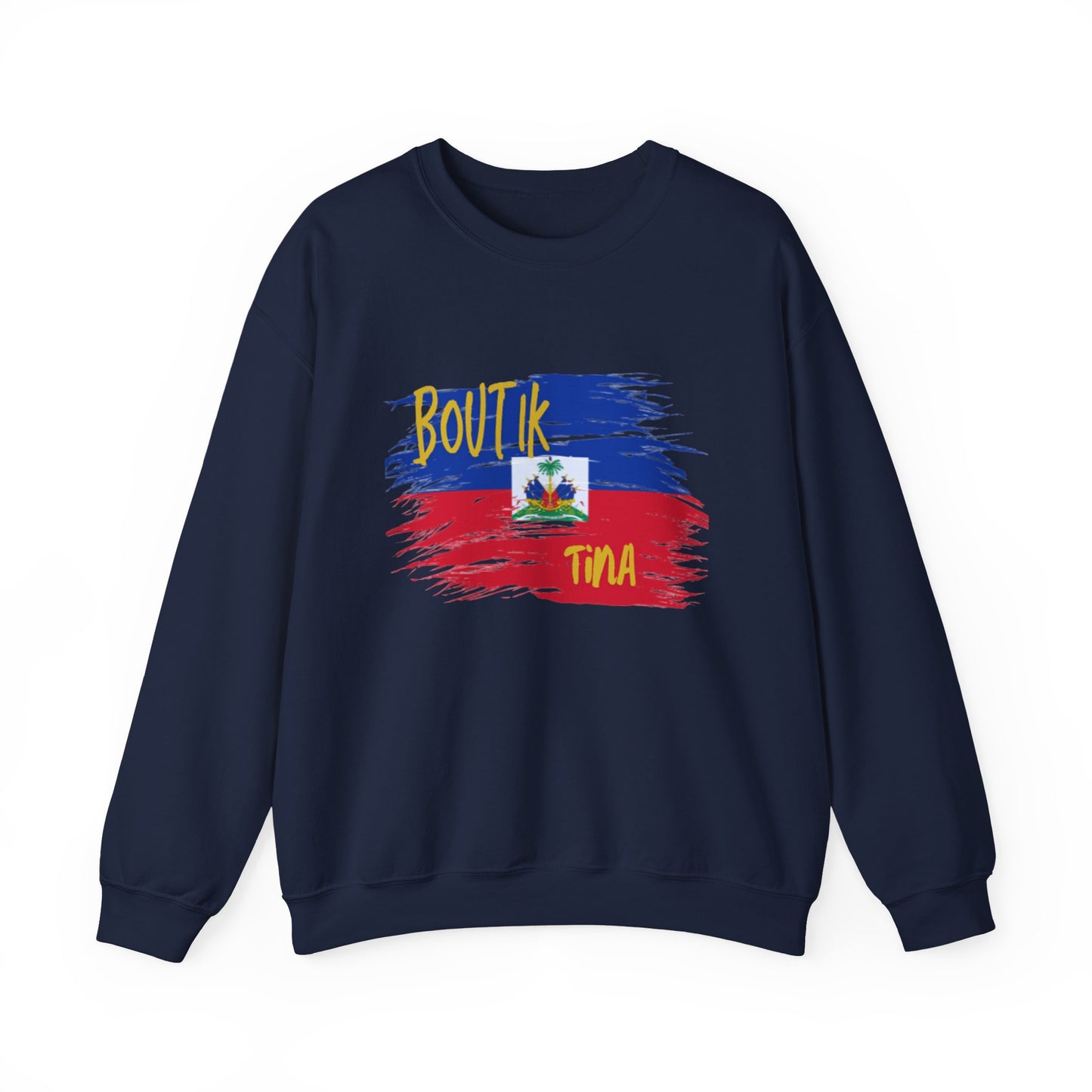Haitian Pride Crewneck Sweatshirt - Boulik Tina Design
