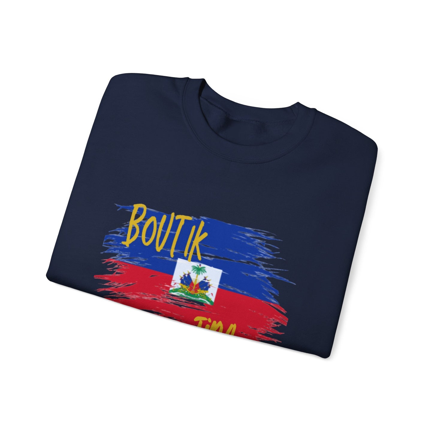 Haitian Pride Crewneck Sweatshirt - Boulik Tina Design