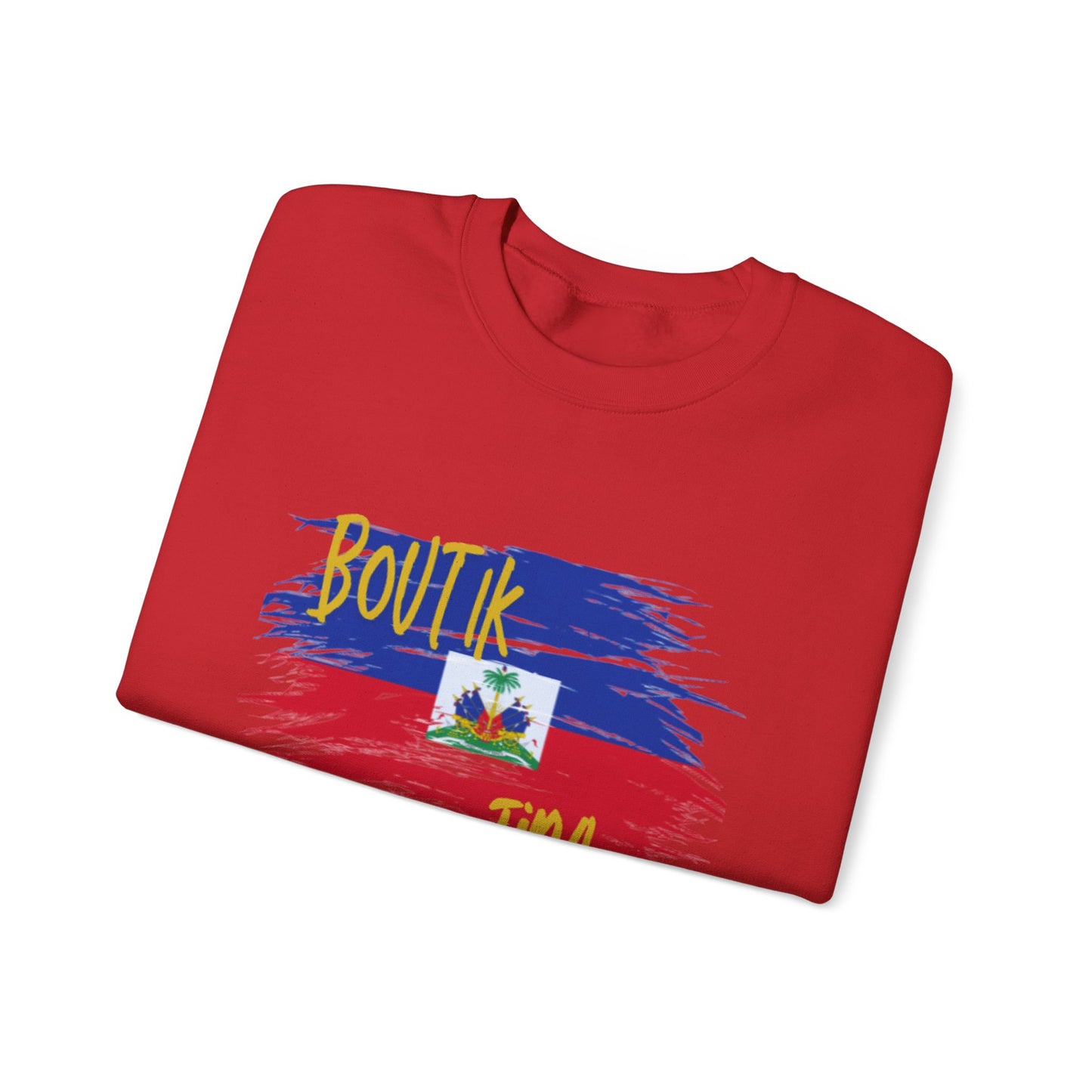 Haitian Pride Crewneck Sweatshirt - Boulik Tina Design