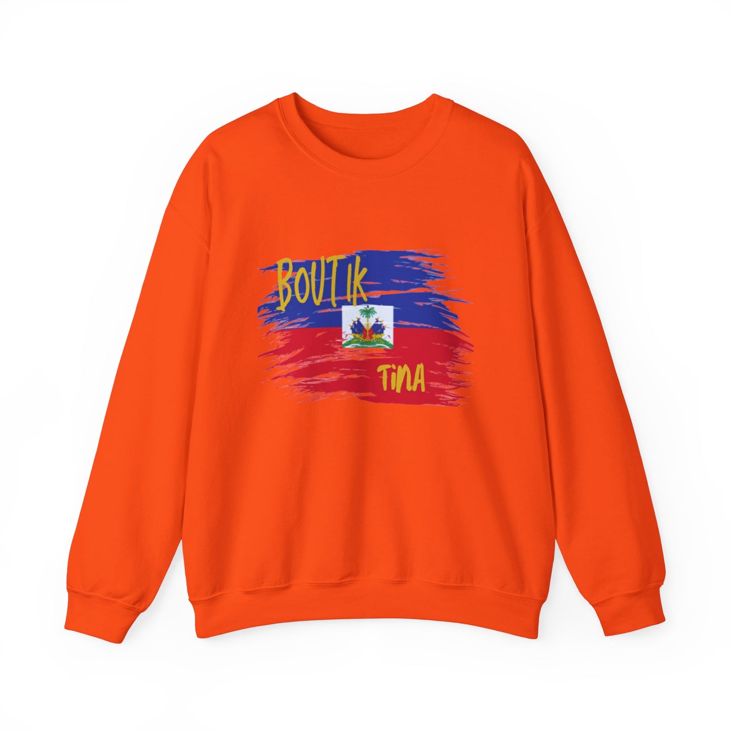 Haitian Pride Crewneck Sweatshirt - Boulik Tina Design