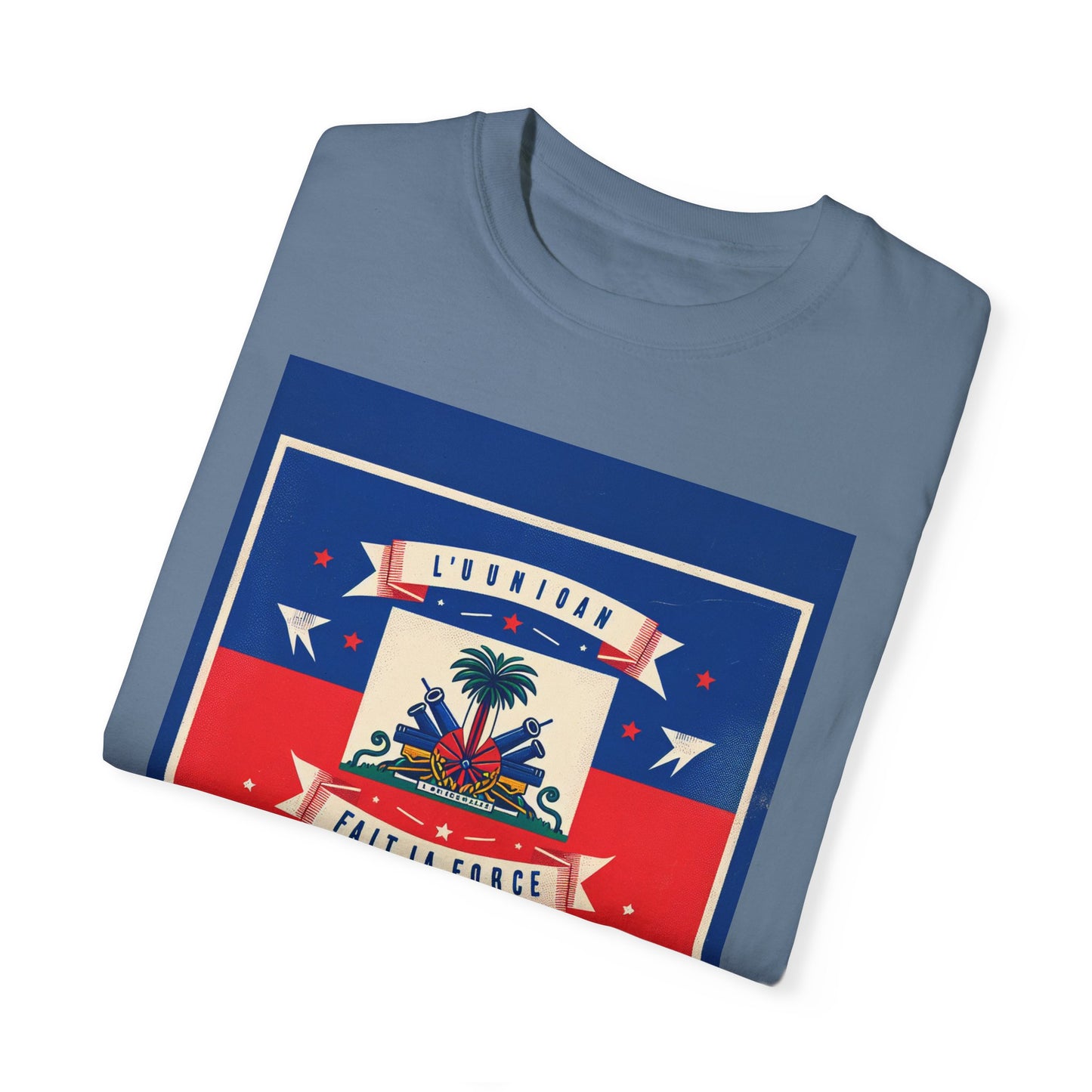 Haitian Pride Unisex Garment-Dyed T-Shirt - Celebrate Your Heritage