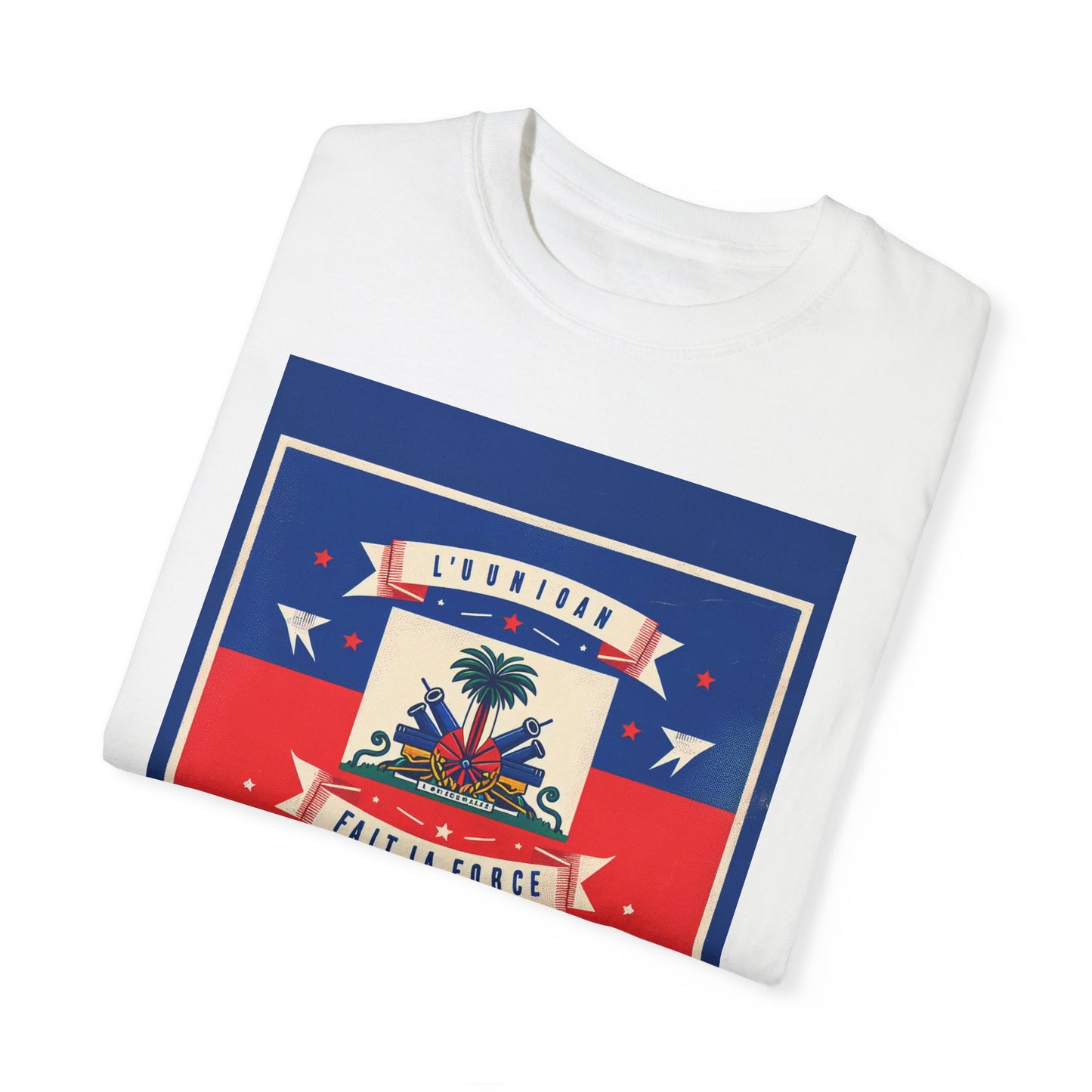 Haitian Pride Unisex Garment-Dyed T-Shirt - Celebrate Your Heritage