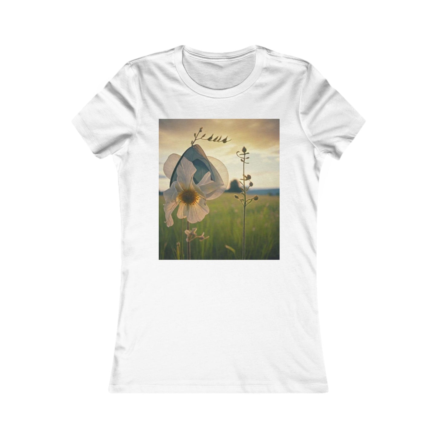 Floral Women's Favorite Tee - Soft Cotton T-Shirt for Nature Lovers
