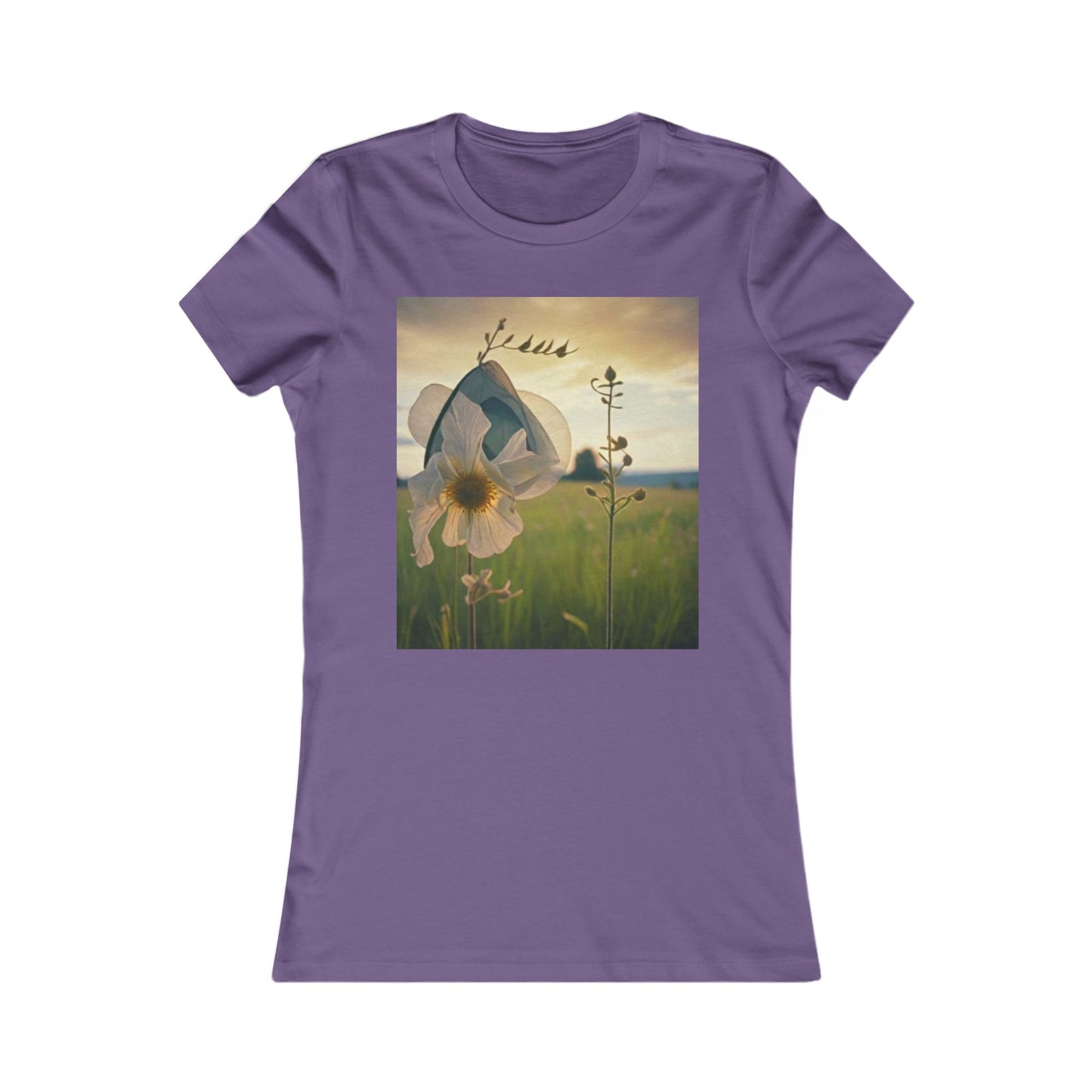Floral Women's Favorite Tee - Soft Cotton T-Shirt for Nature Lovers