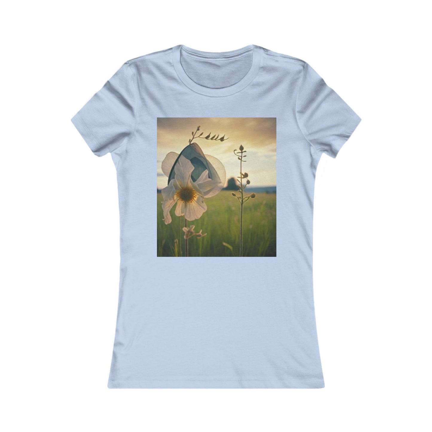 Floral Women's Favorite Tee - Soft Cotton T-Shirt for Nature Lovers