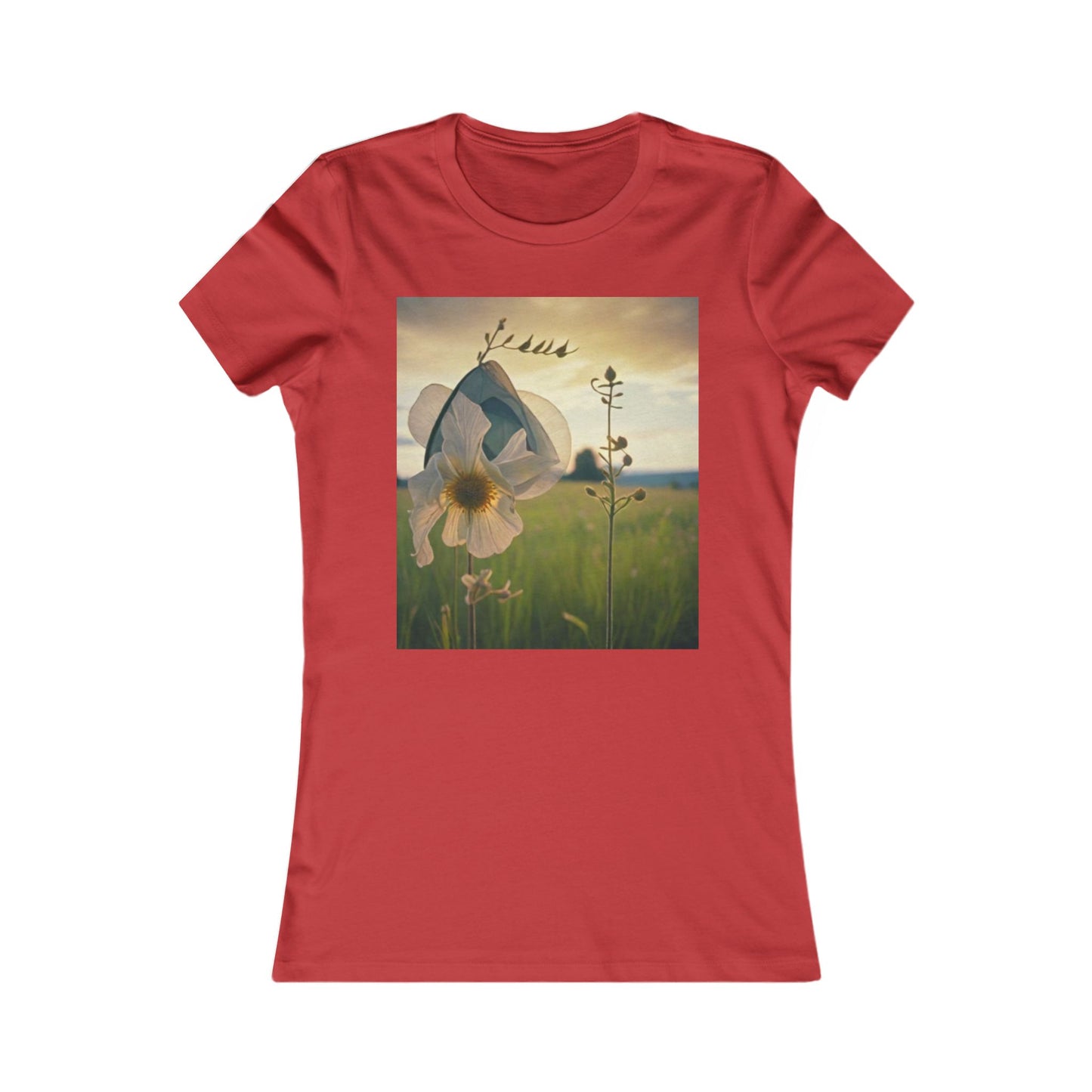 Floral Women's Favorite Tee - Soft Cotton T-Shirt for Nature Lovers
