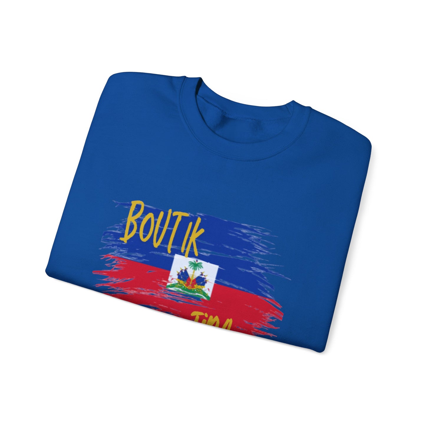 Haitian Pride Crewneck Sweatshirt - Boulik Tina Design