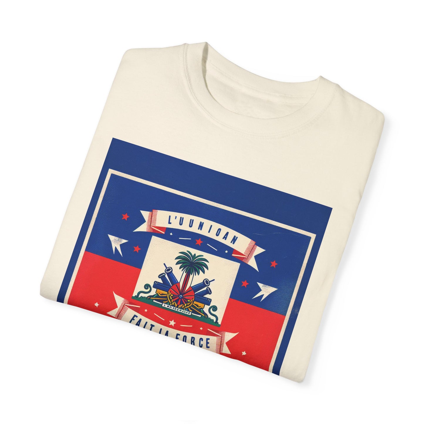 Haitian Pride Unisex Garment-Dyed T-Shirt - Celebrate Your Heritage
