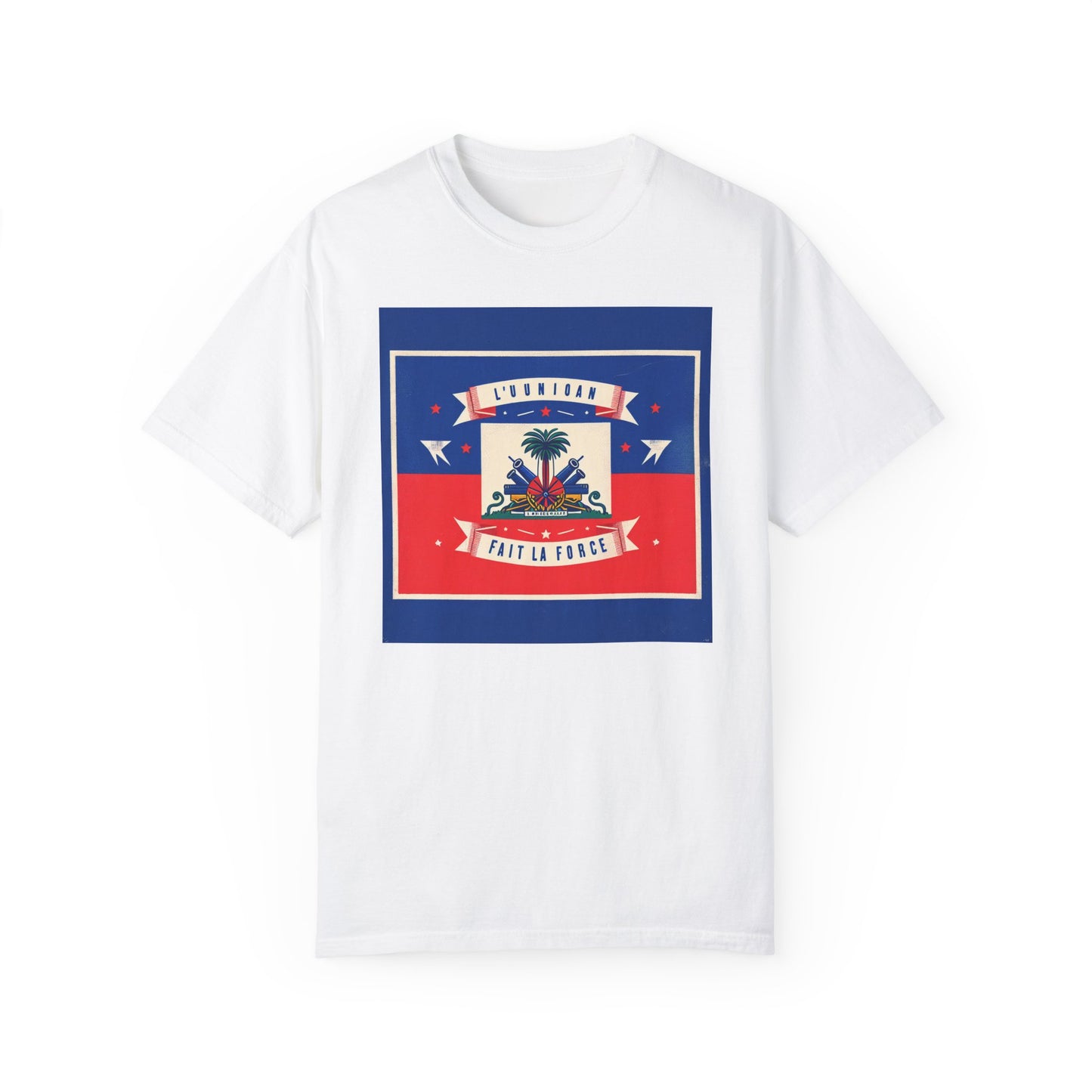 Haitian Pride Unisex Garment-Dyed T-Shirt - Celebrate Your Heritage