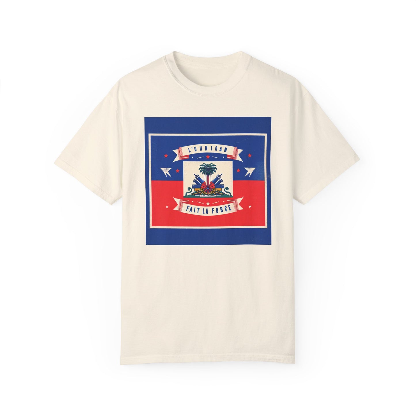 Haitian Pride Unisex Garment-Dyed T-Shirt - Celebrate Your Heritage