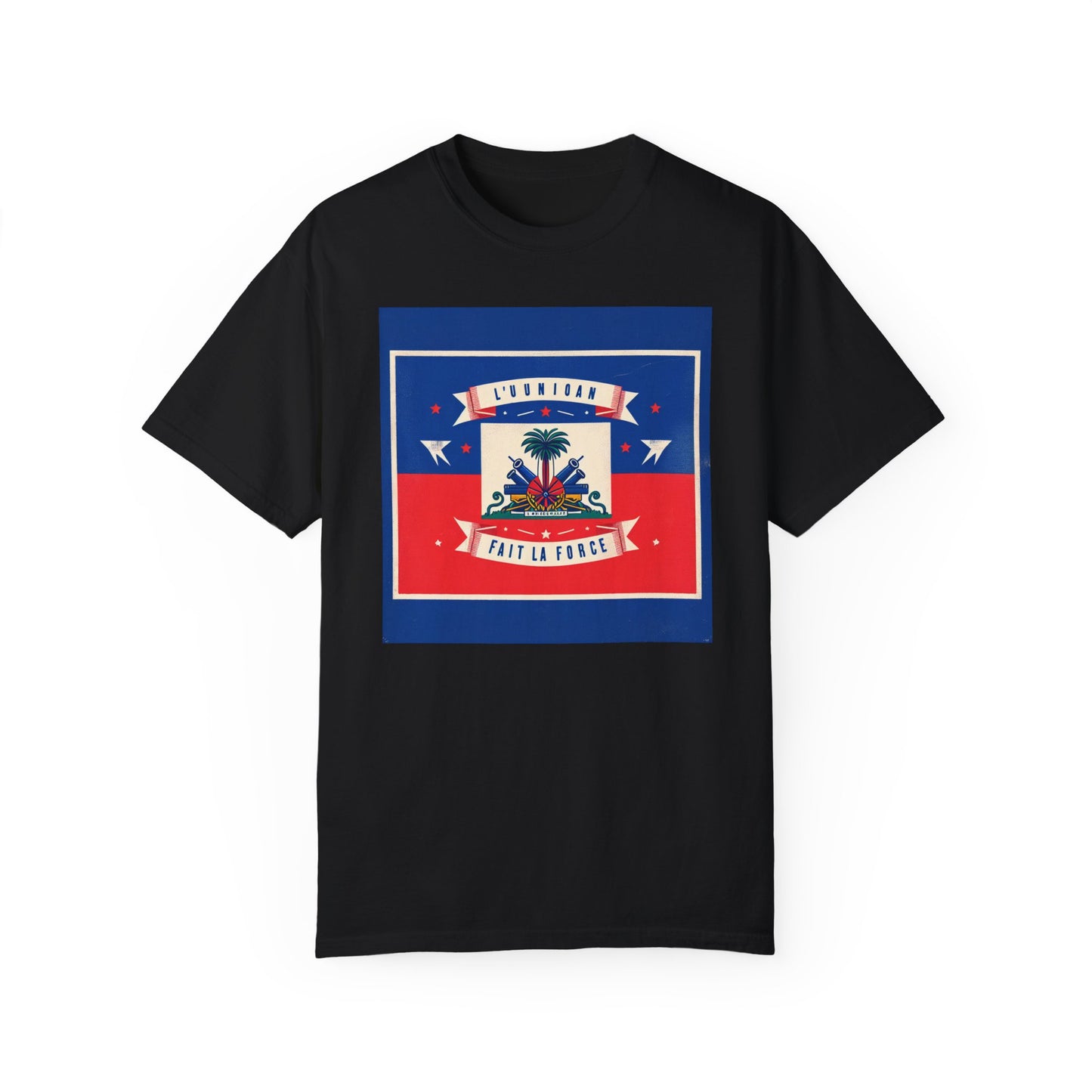 Haitian Pride Unisex Garment-Dyed T-Shirt - Celebrate Your Heritage