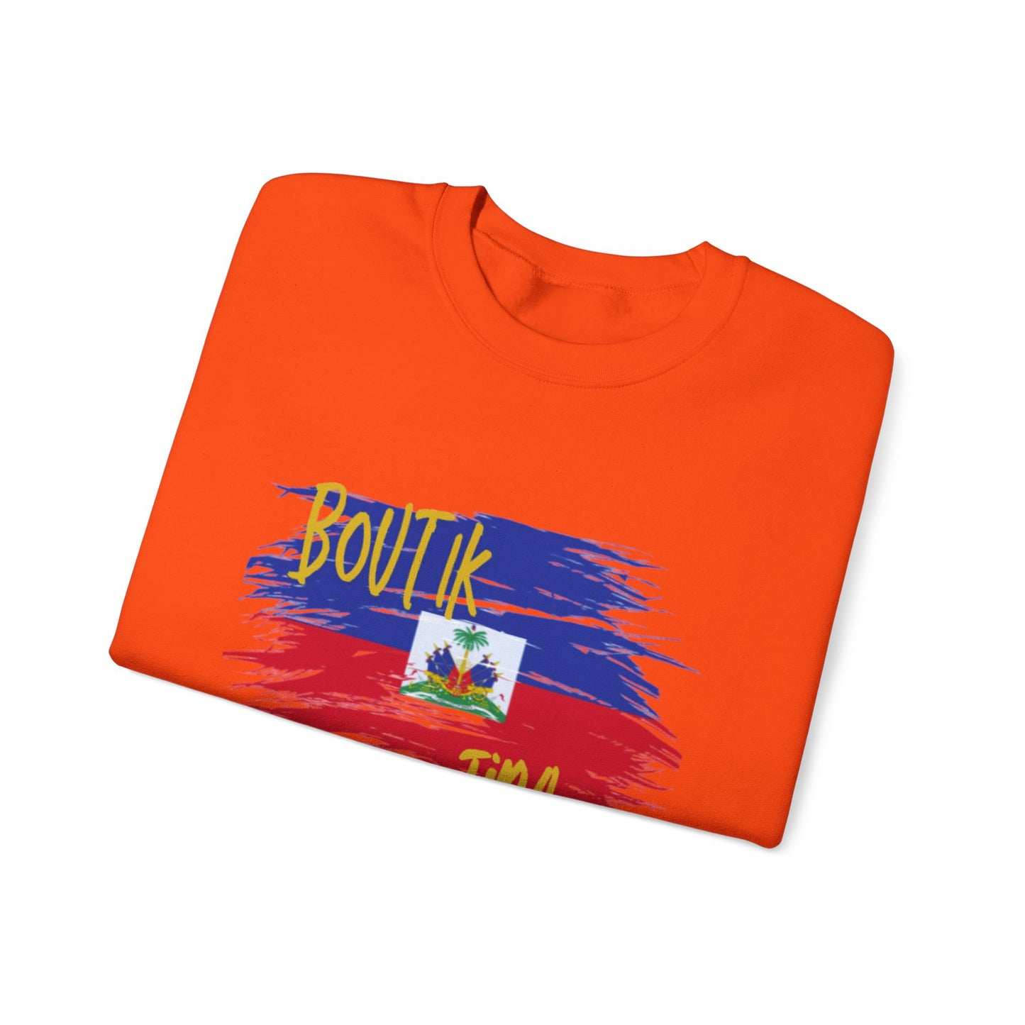 Haitian Pride Crewneck Sweatshirt - Boulik Tina Design