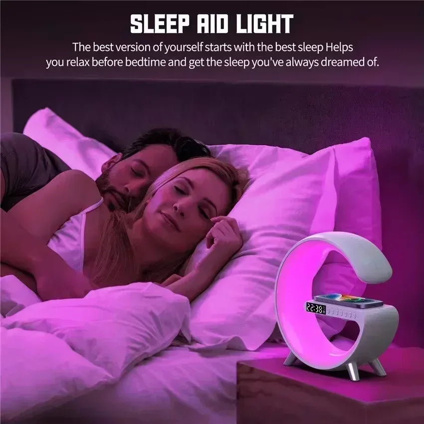 Multifunctional Wireless Charging Station with Bluetooth 5.0 Speaker & RGB Night Light