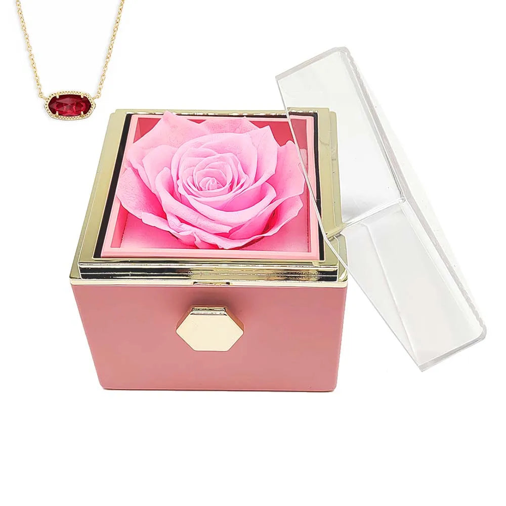 Eternal Rose Necklace Jewelry Gift Box – A Timeless Gift for Daughters and Granddaughters