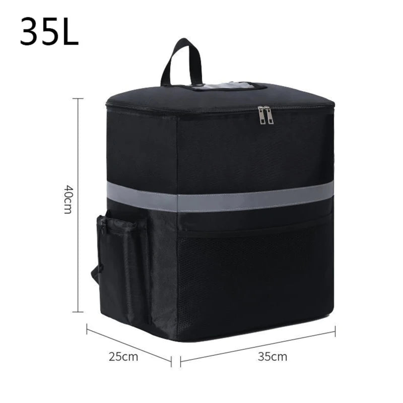 35L Insulated Food Delivery Backpack – Waterproof, Leak-Proof Thermal Cooler Bag