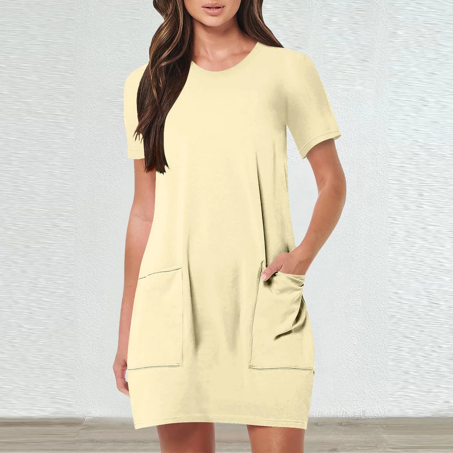 Women's Sleeveless A-Line Tennis Dress – Casual Sporty Style with Pockets | Plus Sizes Available