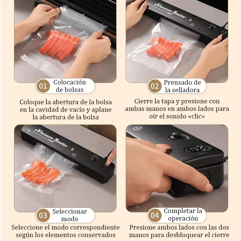 Portable Automatic Vacuum Sealing Machine – 220V Food Preservation System for Home Use