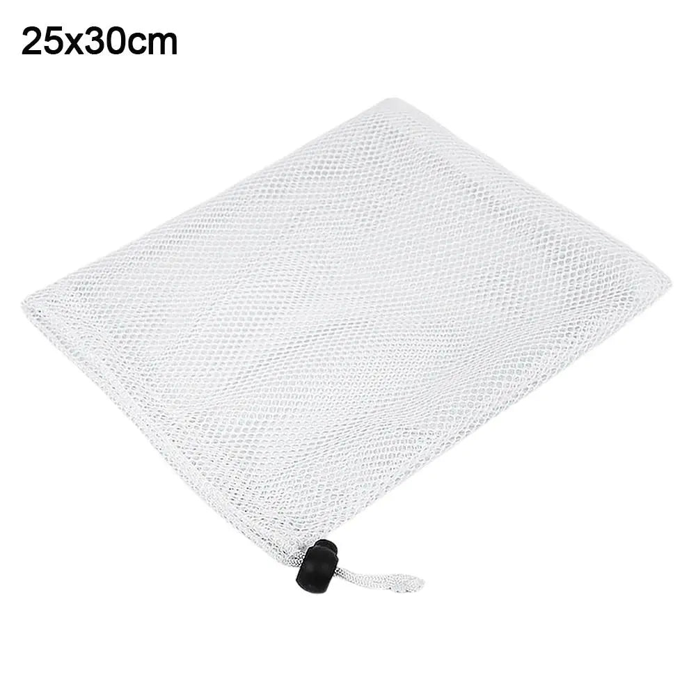 Durable Nylon Mesh Drawstring Storage Pouch – Versatile Bag for Home, Outdoor, Travel, and Laundry