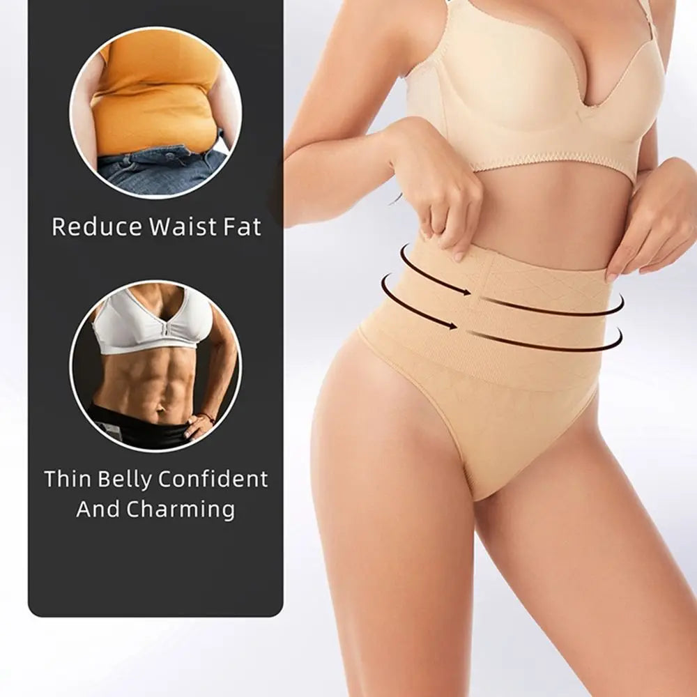 High-Waist Thong Shaper for Women – Tummy Control, Butt Lifting Seamless Panties