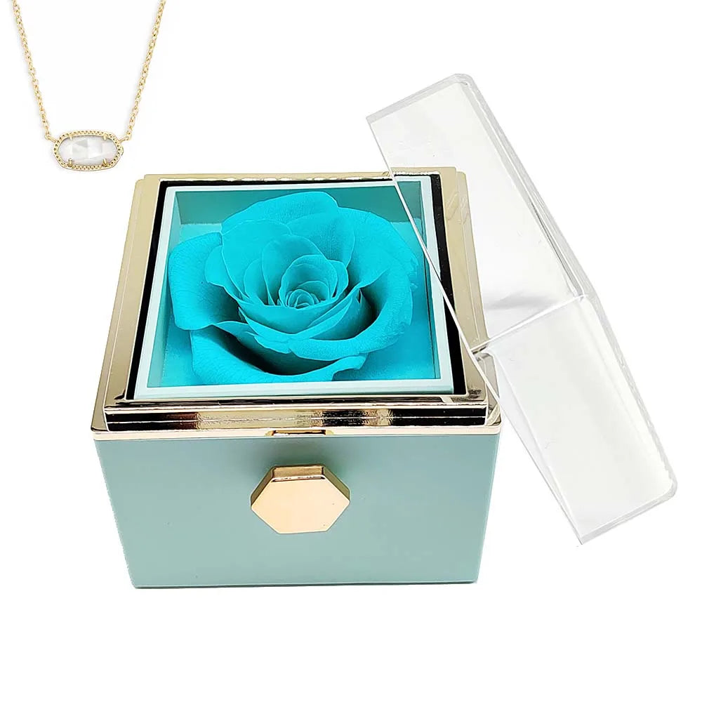 Eternal Rose Necklace Jewelry Gift Box – A Timeless Gift for Daughters and Granddaughters