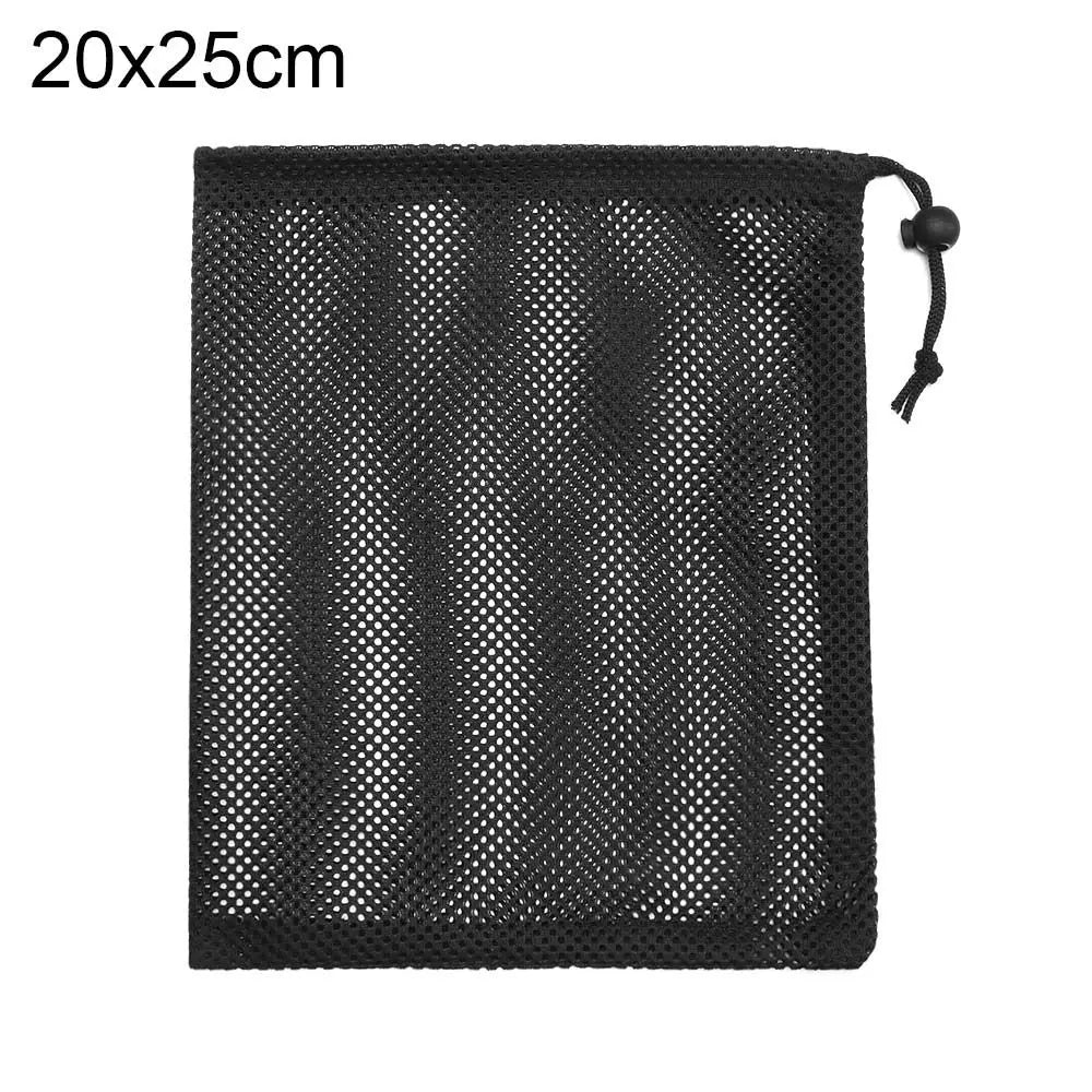 Durable Nylon Mesh Drawstring Storage Pouch – Versatile Bag for Home, Outdoor, Travel, and Laundry