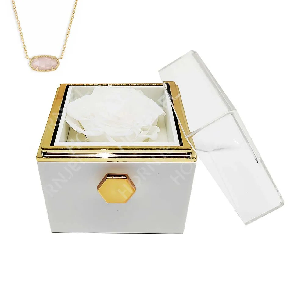 Eternal Rose Necklace Jewelry Gift Box – A Timeless Gift for Daughters and Granddaughters