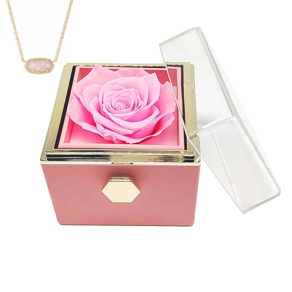 Eternal Rose Necklace Jewelry Gift Box – A Timeless Gift for Daughters and Granddaughters