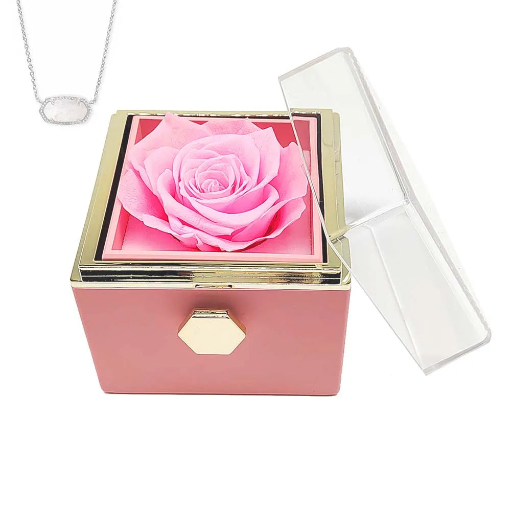 Eternal Rose Necklace Jewelry Gift Box – A Timeless Gift for Daughters and Granddaughters