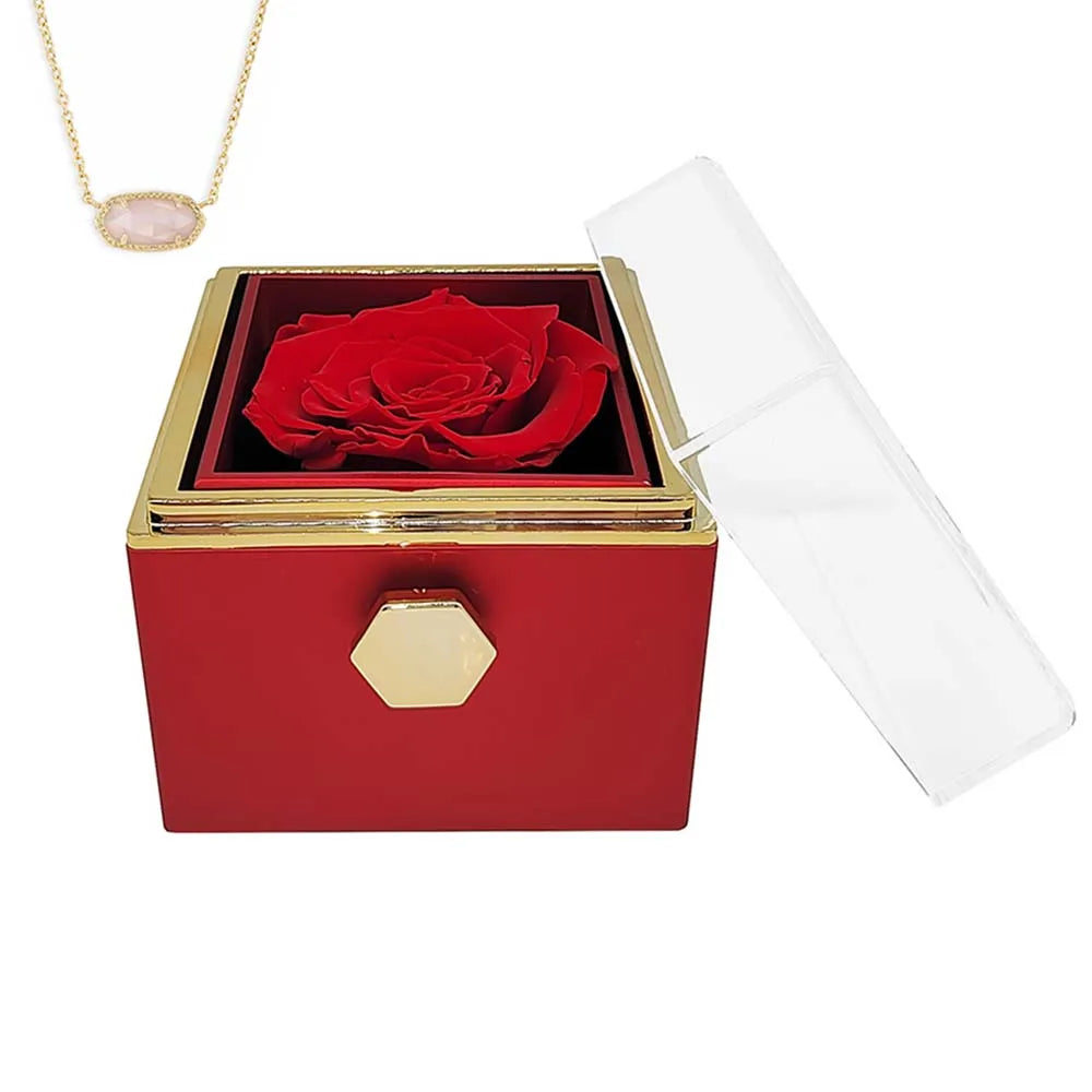 Eternal Rose Necklace Jewelry Gift Box – A Timeless Gift for Daughters and Granddaughters