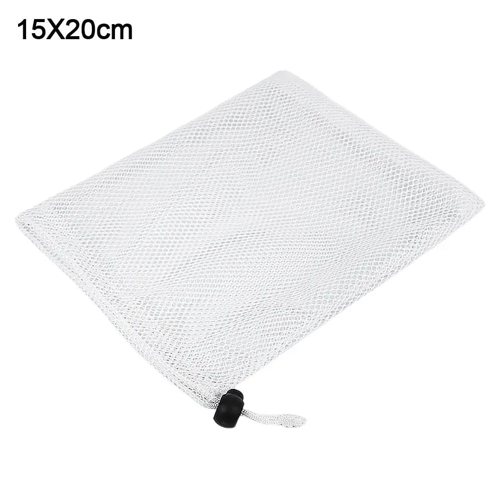 Durable Nylon Mesh Drawstring Storage Pouch – Versatile Bag for Home, Outdoor, Travel, and Laundry