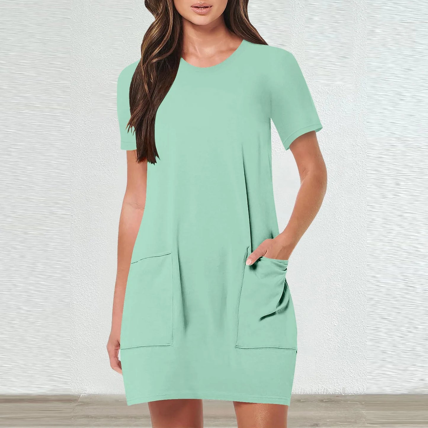 Women's Sleeveless A-Line Tennis Dress – Casual Sporty Style with Pockets | Plus Sizes Available