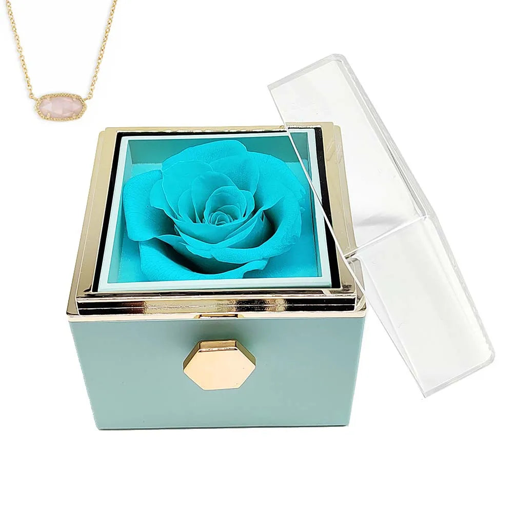 Eternal Rose Necklace Jewelry Gift Box – A Timeless Gift for Daughters and Granddaughters