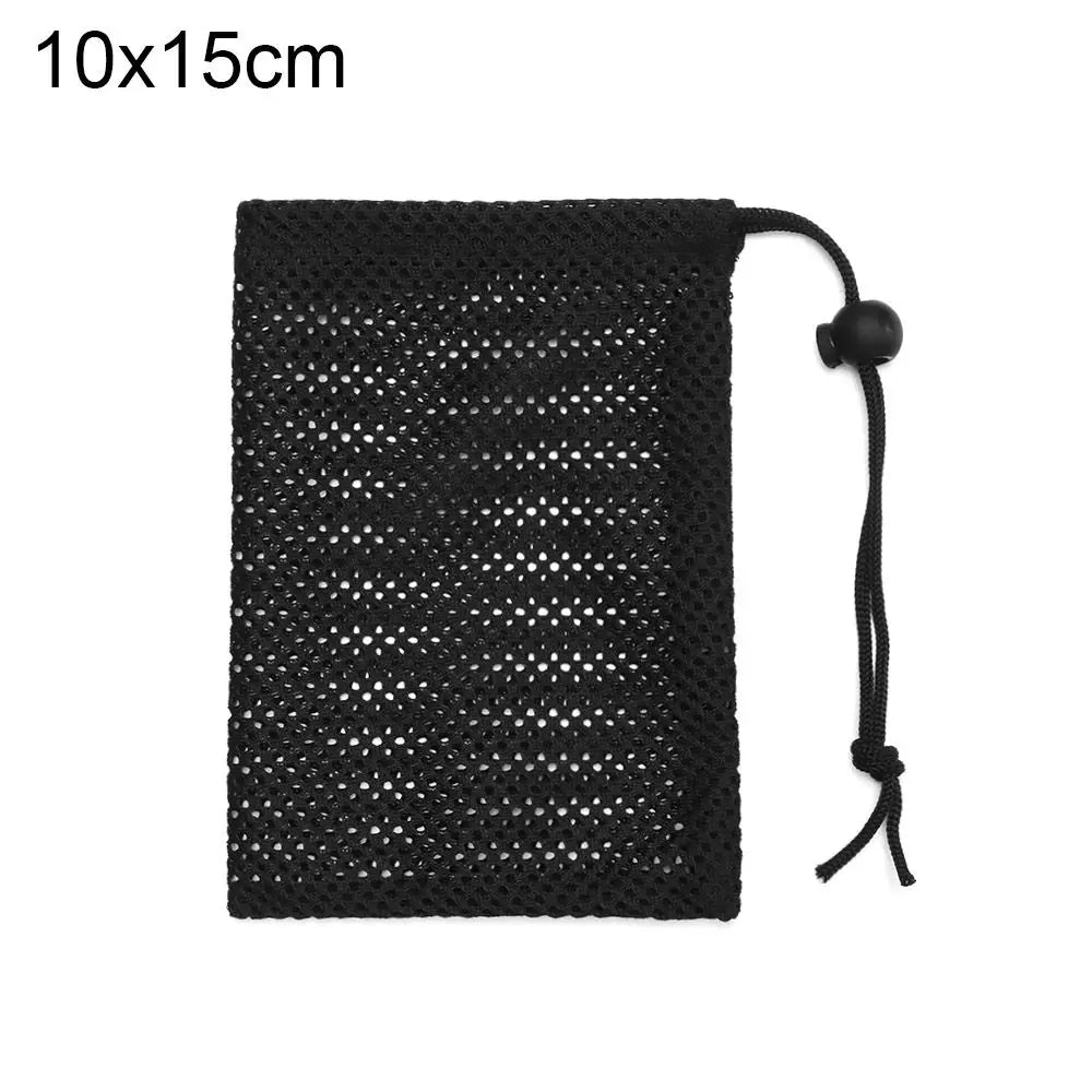 Durable Nylon Mesh Drawstring Storage Pouch – Versatile Bag for Home, Outdoor, Travel, and Laundry