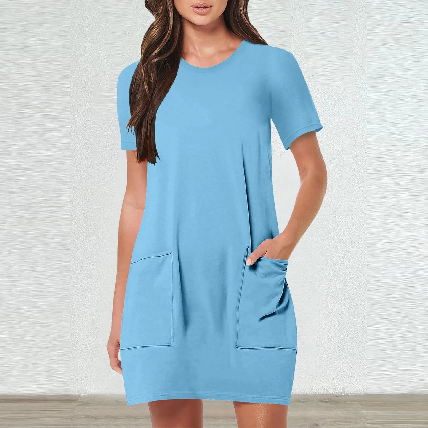 Women's Sleeveless A-Line Tennis Dress – Casual Sporty Style with Pockets | Plus Sizes Available