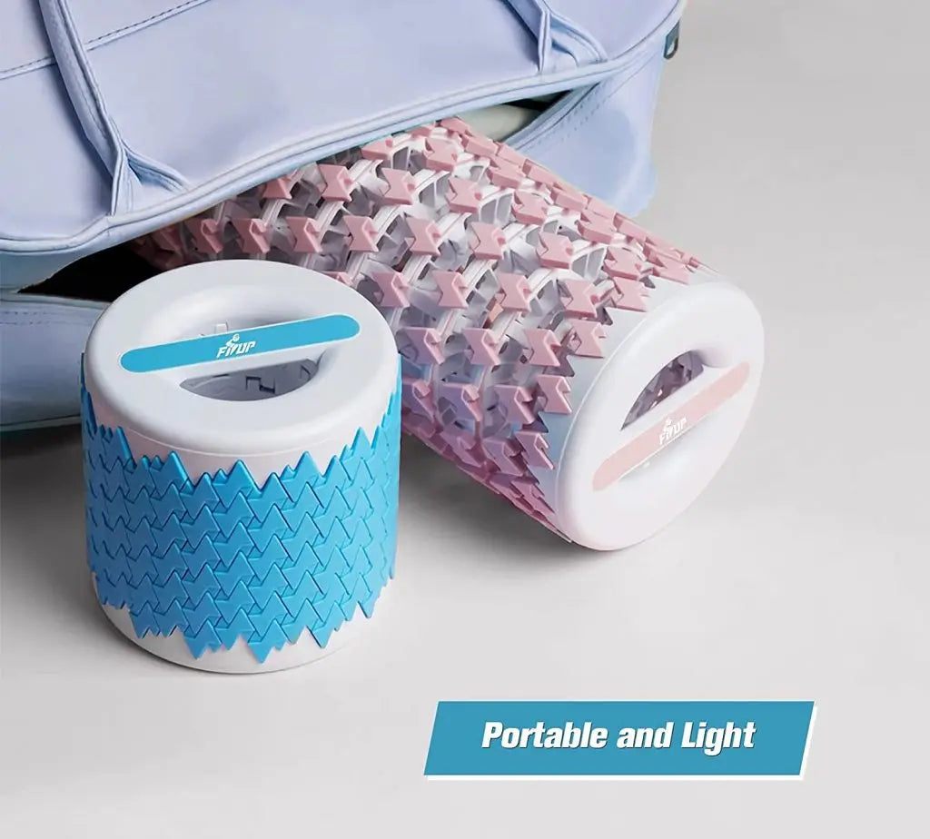Retractable Foam Roller Massager – Yoga Block & Back Roller for Muscle Therapy, Pilates, and Fitness
