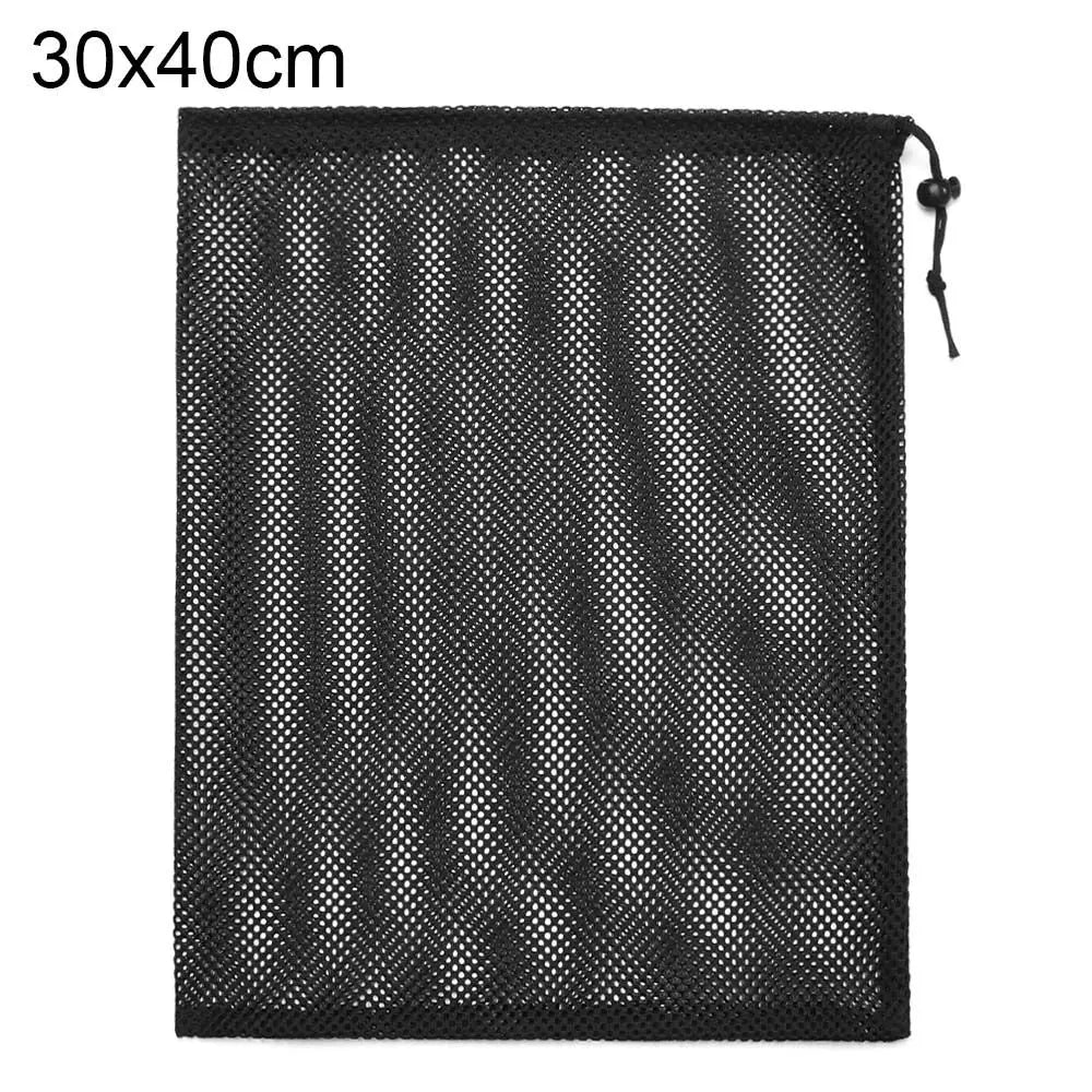 Durable Nylon Mesh Drawstring Storage Pouch – Versatile Bag for Home, Outdoor, Travel, and Laundry