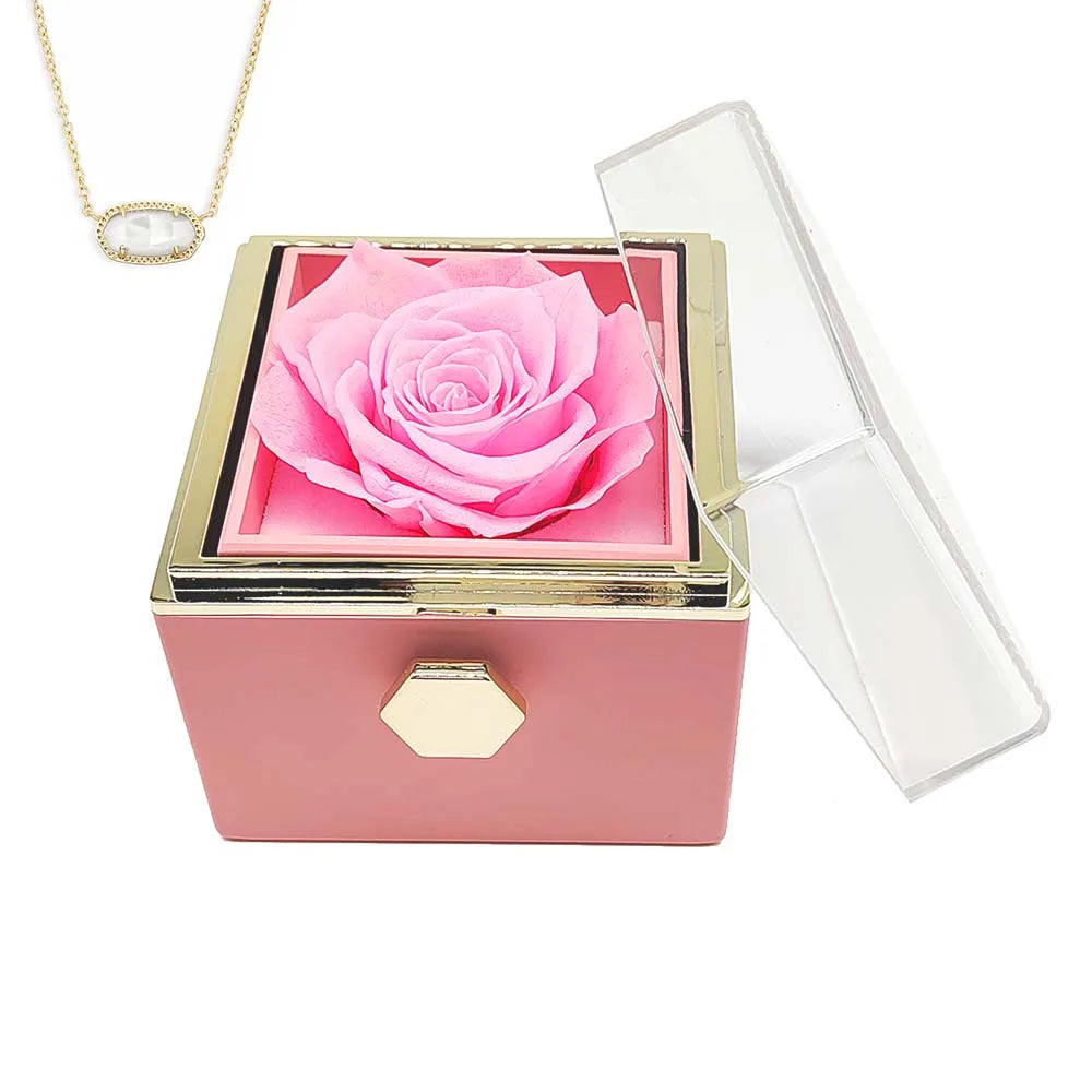 Eternal Rose Necklace Jewelry Gift Box – A Timeless Gift for Daughters and Granddaughters