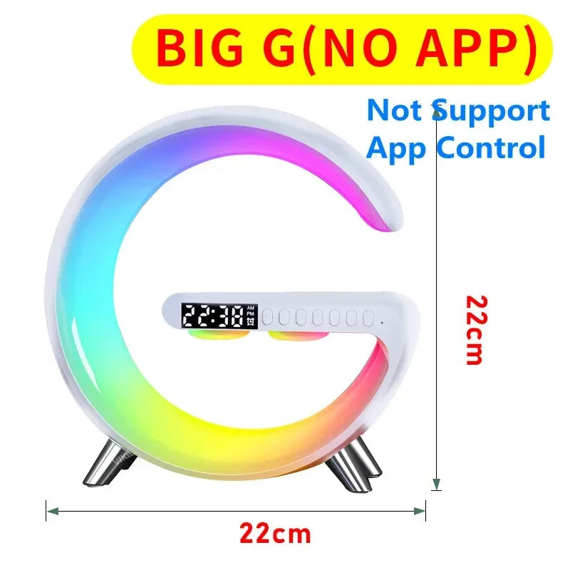 Multifunctional Wireless Charging Station with Bluetooth 5.0 Speaker & RGB Night Light