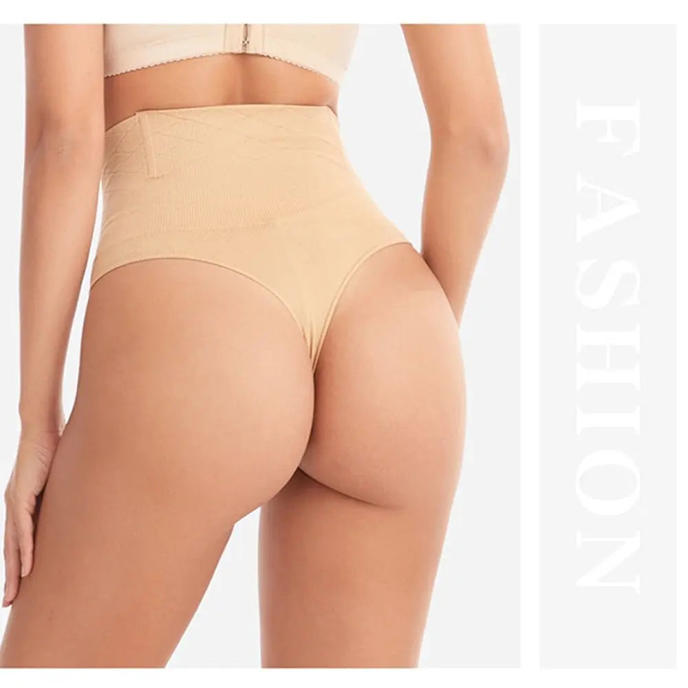 High-Waist Thong Shaper for Women – Tummy Control, Butt Lifting Seamless Panties