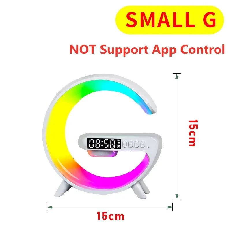 Multifunctional Wireless Charging Station with Bluetooth 5.0 Speaker & RGB Night Light
