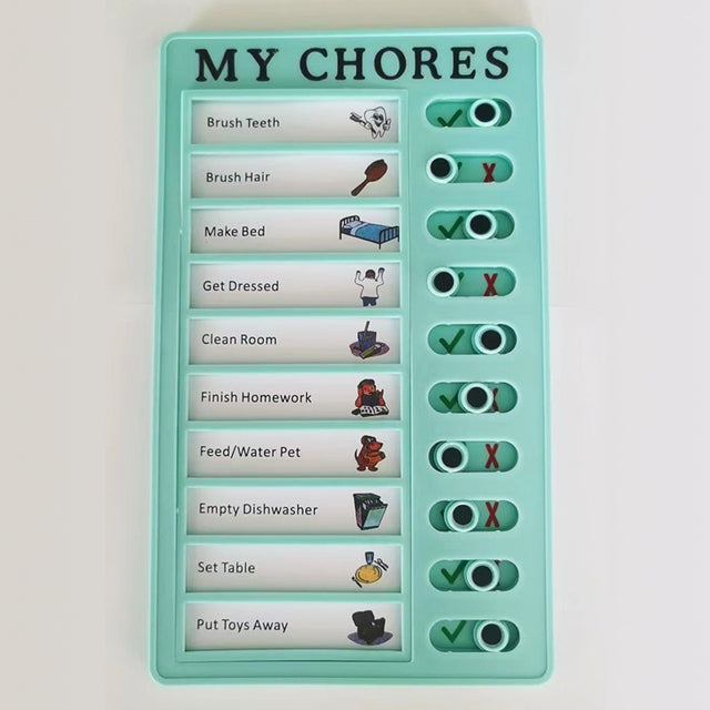 Reusable Self-Discipline Checklist Memo Board (Kawaii)
